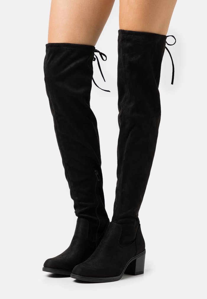 Bottes Anna Field Over the knee Noir Femme | PBH-1692230